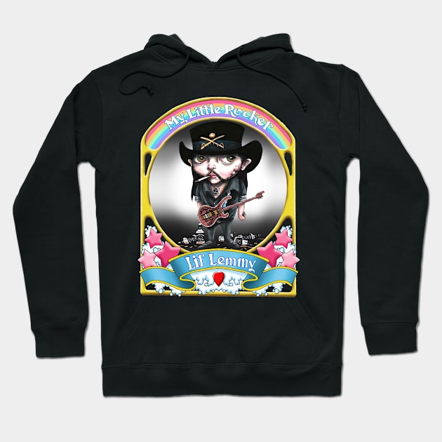 my little rocker - lemmy Hoodie by Ranch Apunkalips